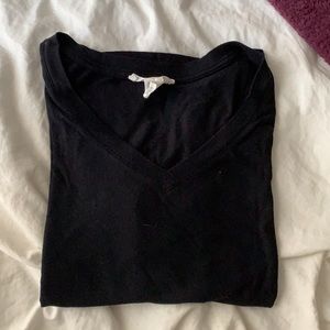 black v neck